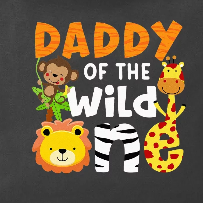 Daddy Of The Wild One Zoo Bday Party Safari Jungle Animals Zip Tote Bag