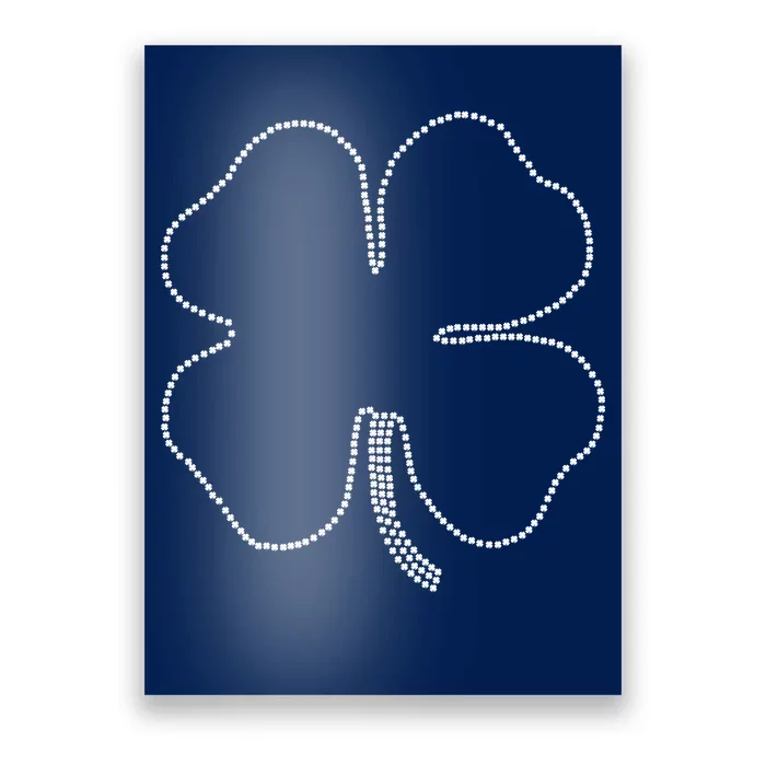 Dotted Cloverleaf St. Patrick's Day Poster