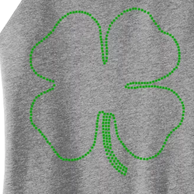 Dotted Cloverleaf St. Patrick's Day Women’s Perfect Tri Rocker Tank