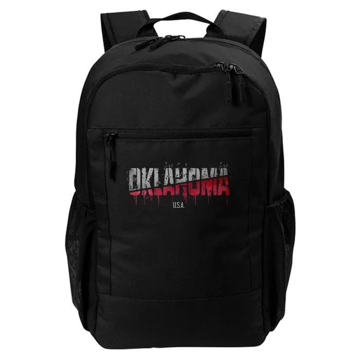 Distressed Oklahoma Usa Daily Commute Backpack