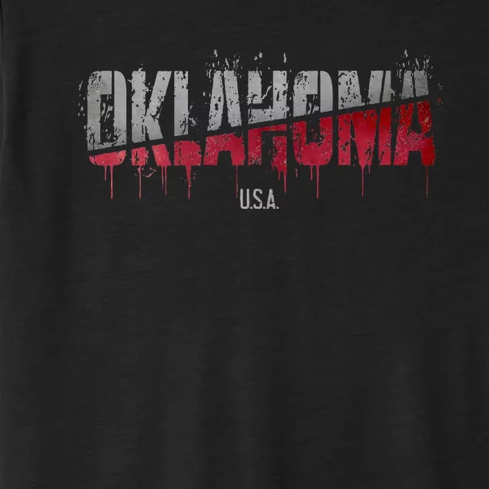 Distressed Oklahoma Usa ChromaSoft Performance T-Shirt