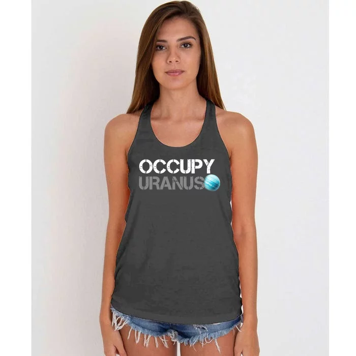 Dogedesigner Occupy Uranus Women's Knotted Racerback Tank