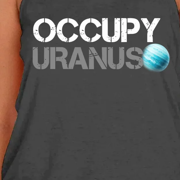 Dogedesigner Occupy Uranus Women's Knotted Racerback Tank