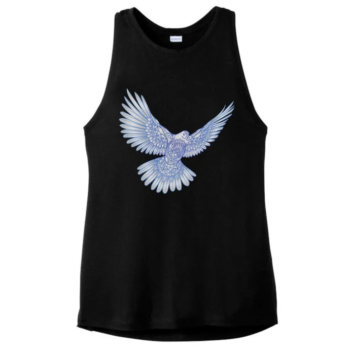 Dove Blue Porcelain Ladies Tri-Blend Wicking Tank