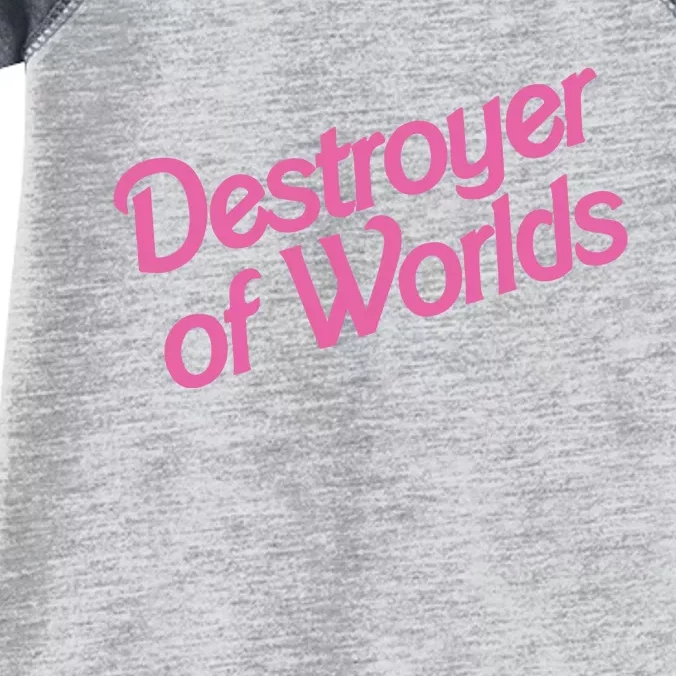 Destroyer Of Worlds In Pink Infant Baby Jersey Bodysuit