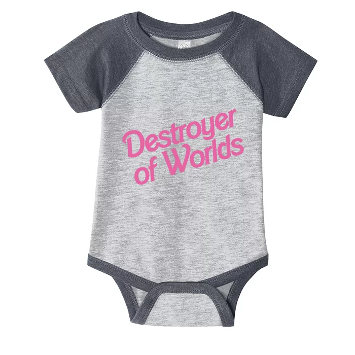 Destroyer Of Worlds In Pink Infant Baby Jersey Bodysuit