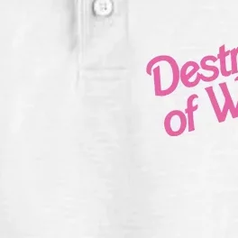 Destroyer Of Worlds In Pink Dry Zone Grid Performance Polo