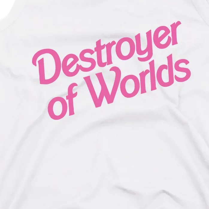 Destroyer Of Worlds In Pink Tank Top