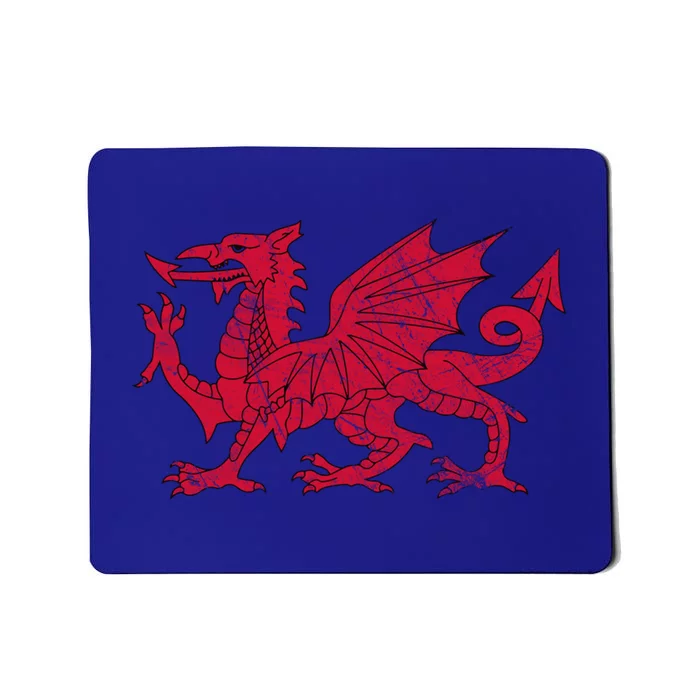 Dragon Of Wales Flag Welsh Cymru Flags Medieval Welsh Rugby Cute Gift Mousepad