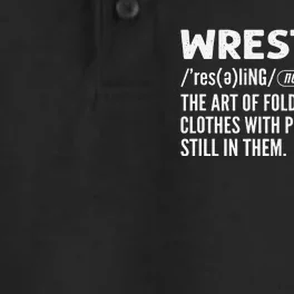 Definition Of Wrestling Funny Wrestler Coach Dry Zone Grid Performance Polo