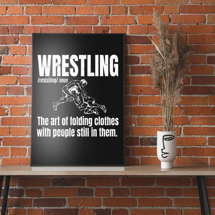 Definition Of Wrestling Funny Wrestler Definition Poster