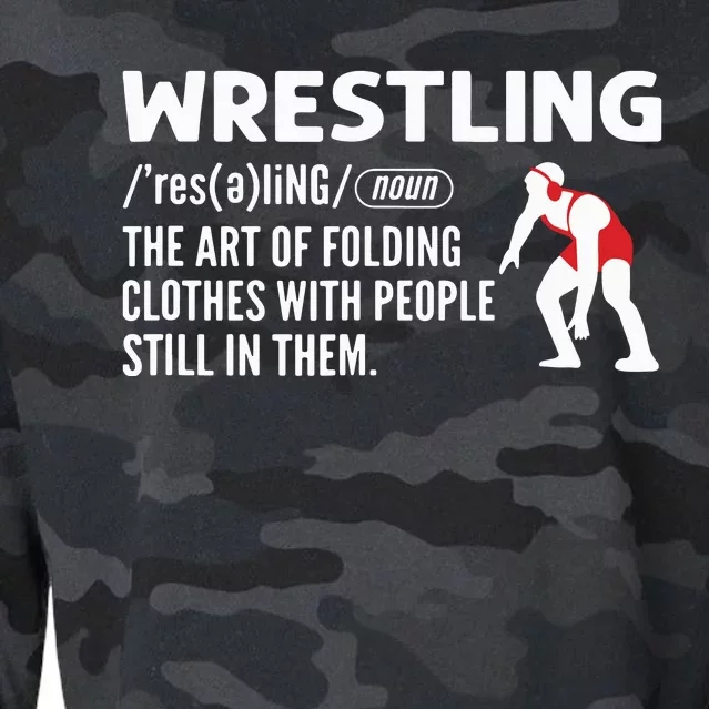 Definition Of Wrestling Wrestler Cropped Pullover Crew