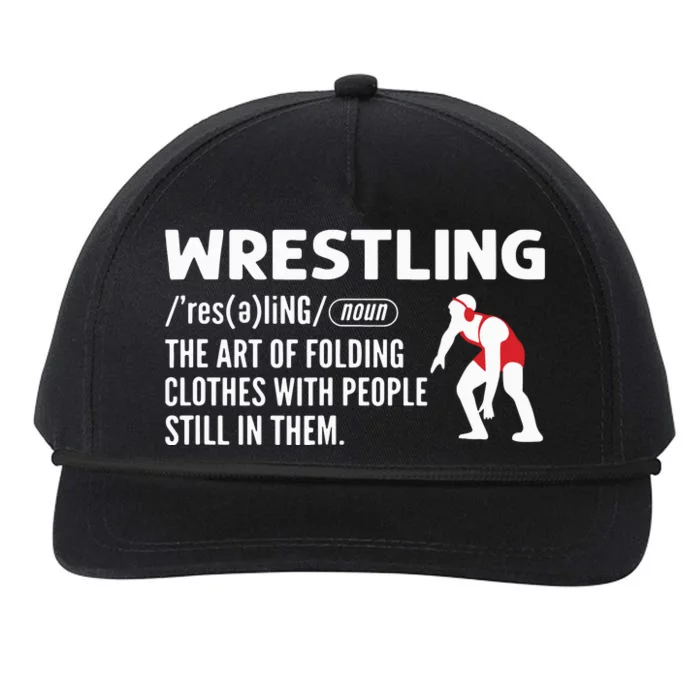 Definition Of Wrestling Wrestler Snapback Five-Panel Rope Hat