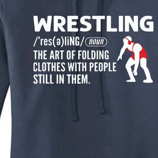 Definition Of Wrestling Wrestler Women's Pullover Hoodie