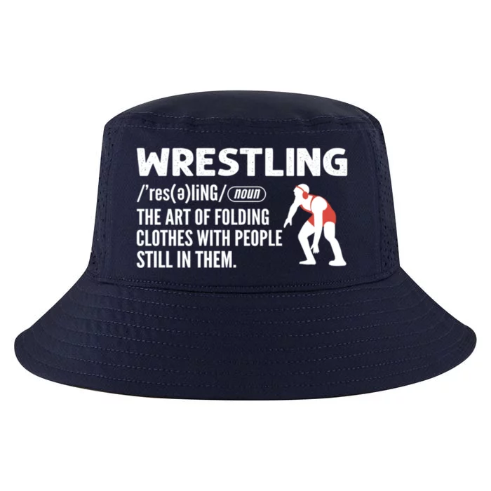 Definition Of Wrestling Wrestler Gift Cool Comfort Performance Bucket Hat