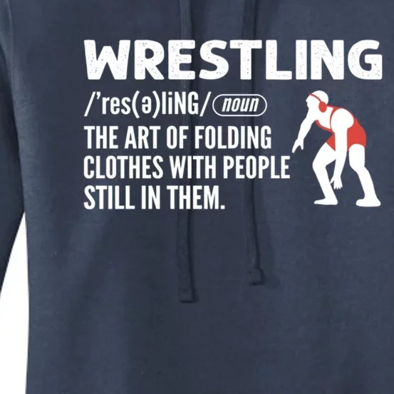 Definition Of Wrestling Wrestler Gift Women's Pullover Hoodie