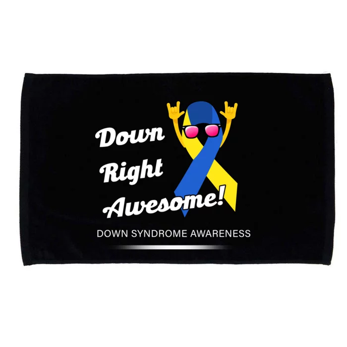 Down Right Awesome Down Syndrome Microfiber Hand Towel