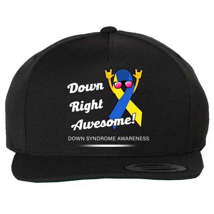 Down Right Awesome Down Syndrome Wool Snapback Cap