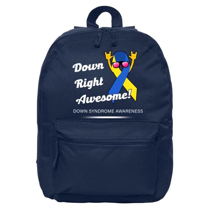 Down Right Awesome Down Syndrome 16 in Basic Backpack