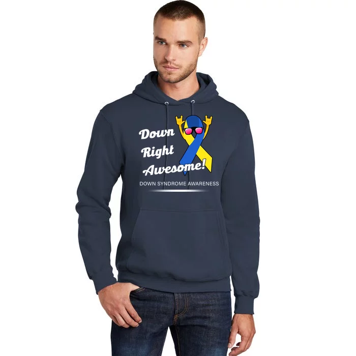 Down Right Awesome Down Syndrome Tall Hoodie