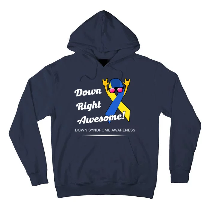 Down Right Awesome Down Syndrome Tall Hoodie