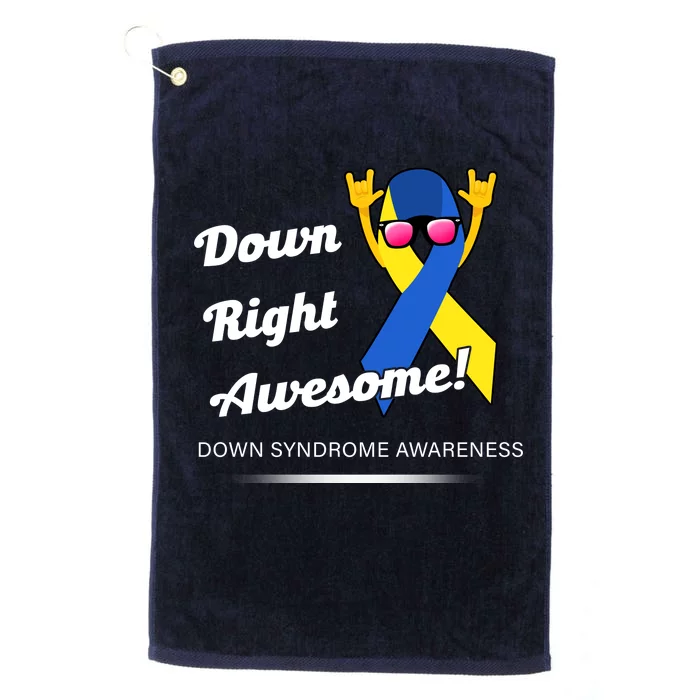 Down Right Awesome Down Syndrome Platinum Collection Golf Towel