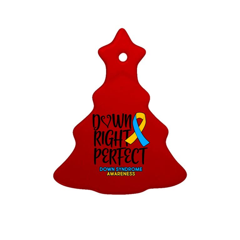 Down Right Perfect - Down Syndrome Awareness Tree Ornament