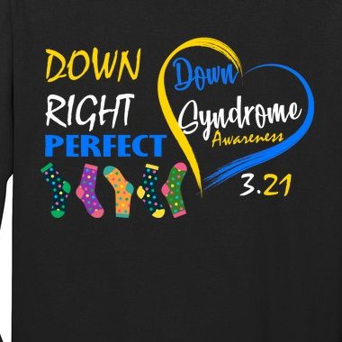 Down Right Perfect Down Syndrome Long Sleeve Shirt