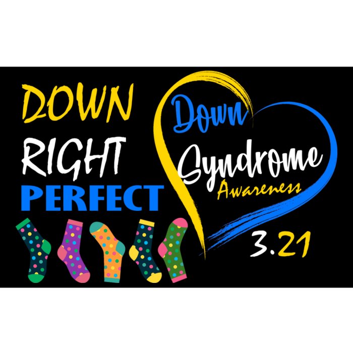 Down Right Perfect Down Syndrome Bumper Sticker