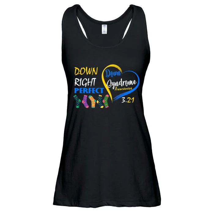 Down Right Perfect Down Syndrome Ladies Essential Flowy Tank