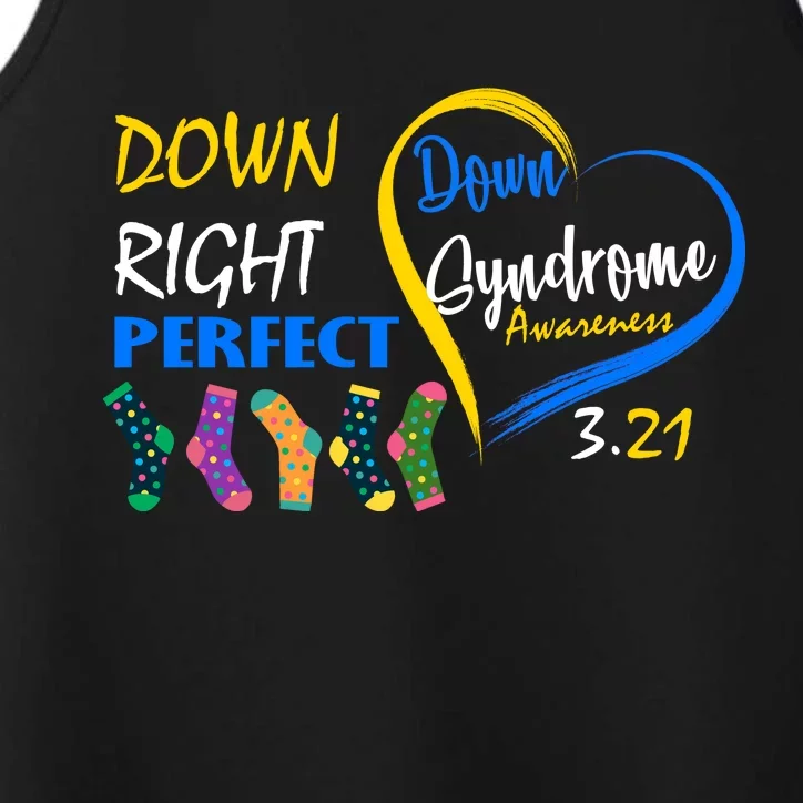 Down Right Perfect Down Syndrome Performance Tank