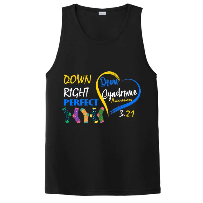 Down Right Perfect Down Syndrome Performance Tank