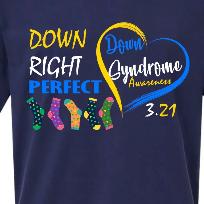 Down Right Perfect Down Syndrome Sueded Cloud Jersey T-Shirt