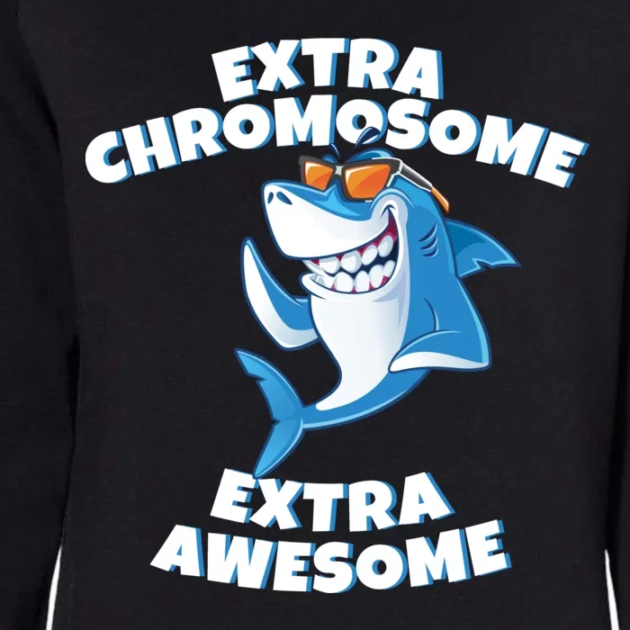 Down Syndrome - Extra Chromosome Shark Womens California Wash Sweatshirt