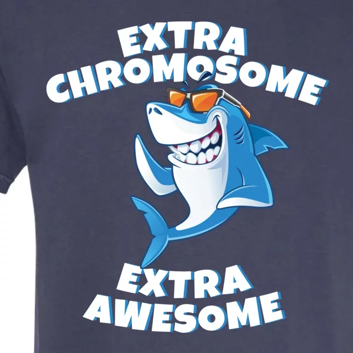 Down Syndrome - Extra Chromosome Shark Garment-Dyed Heavyweight T-Shirt