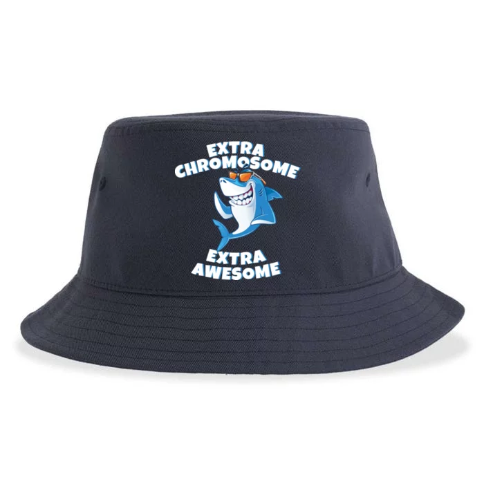 Down Syndrome - Extra Chromosome Shark Sustainable Bucket Hat