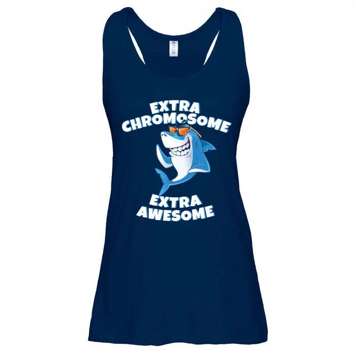 Down Syndrome - Extra Chromosome Shark Ladies Essential Flowy Tank