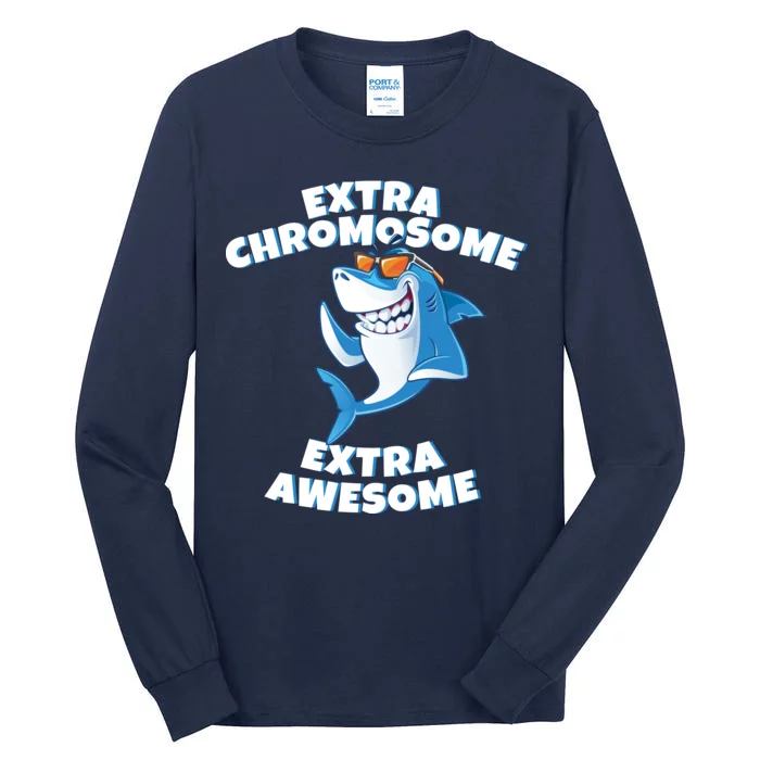 Down Syndrome - Extra Chromosome Shark Tall Long Sleeve T-Shirt