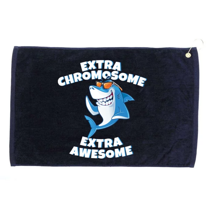 Down Syndrome - Extra Chromosome Shark Grommeted Golf Towel