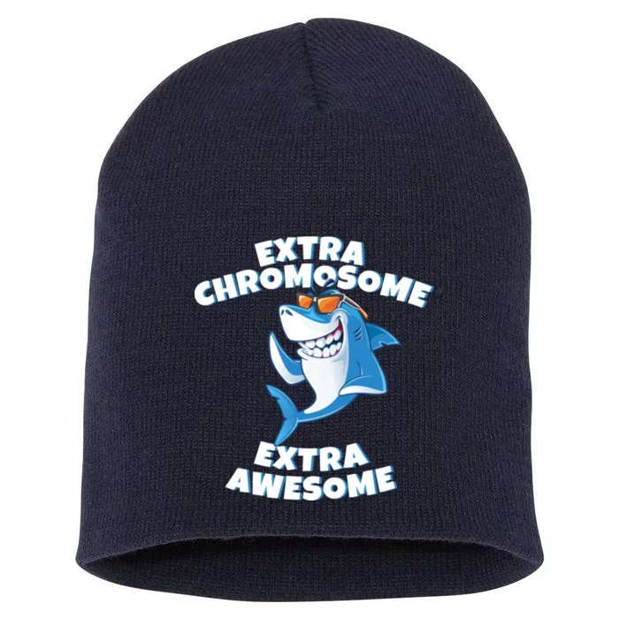 Down Syndrome - Extra Chromosome Shark Short Acrylic Beanie