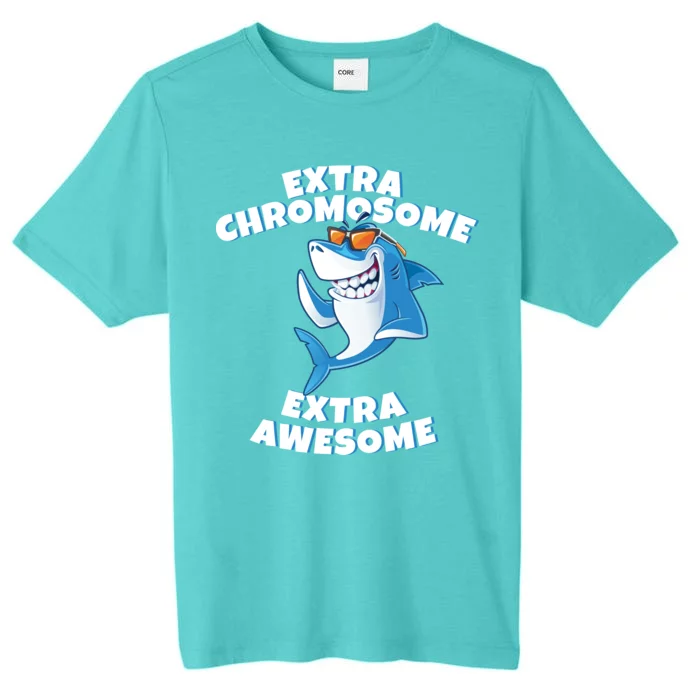 Down Syndrome - Extra Chromosome Shark ChromaSoft Performance T-Shirt