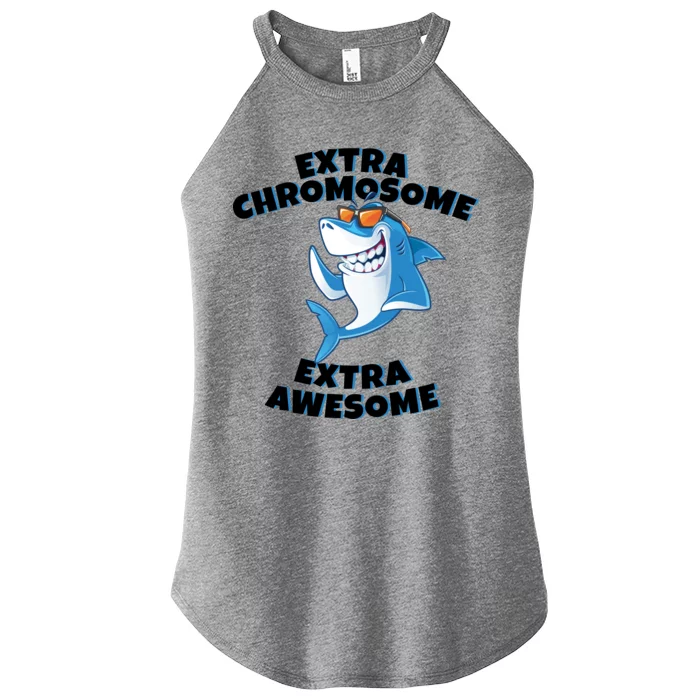 Down Syndrome - Extra Chromosome Shark Women’s Perfect Tri Rocker Tank