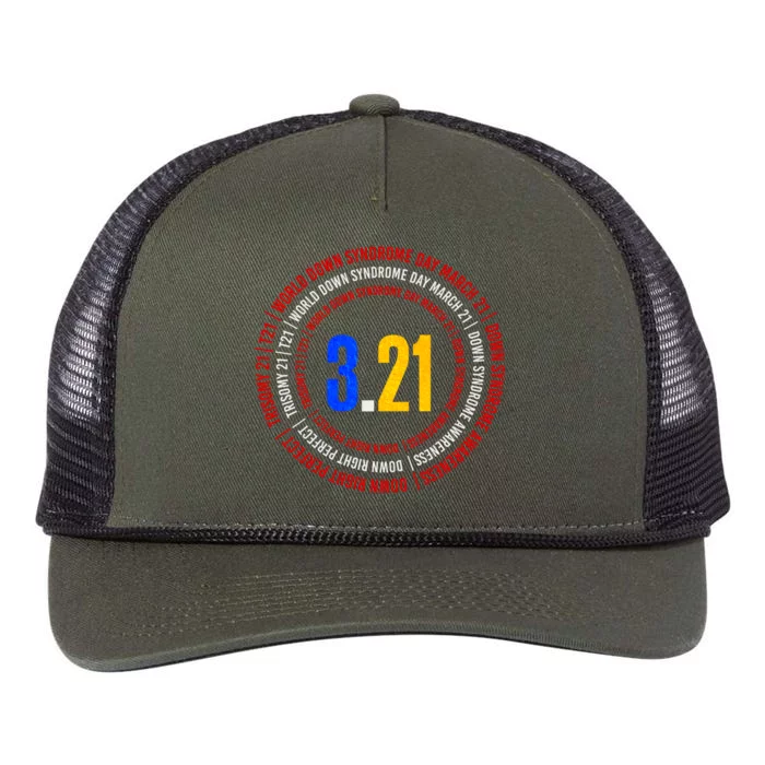 Down Syndrome 3.21 Shield Retro Rope Trucker Hat Cap