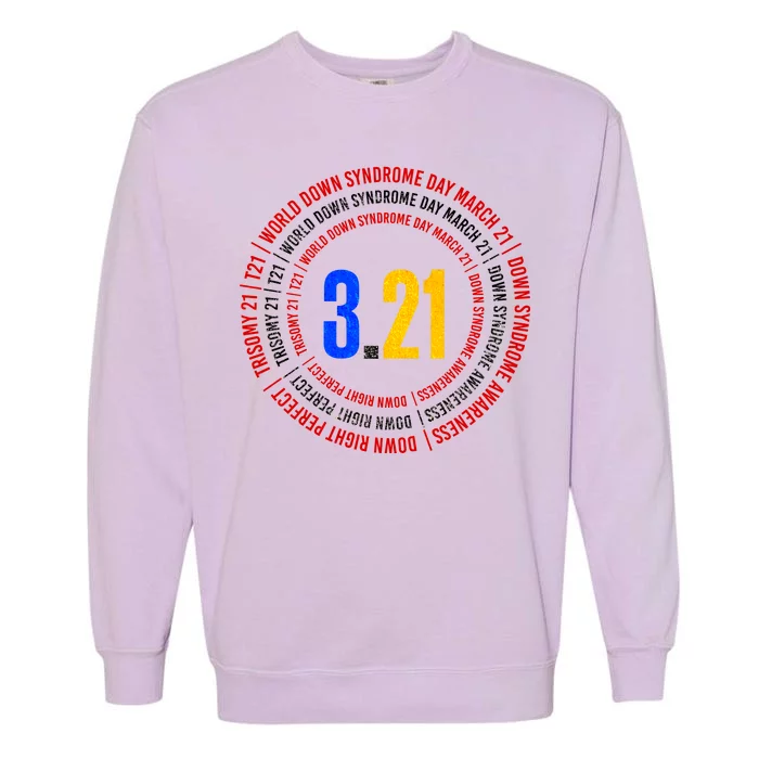 Down Syndrome 3.21 Shield Garment-Dyed Sweatshirt