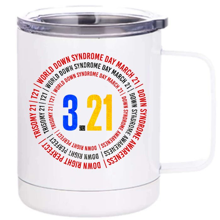 Down Syndrome 3.21 Shield Front & Back 12oz Stainless Steel Tumbler Cup