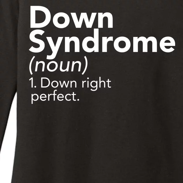 Down Syndrome Available Down Right Perfect Womens CVC Long Sleeve Shirt