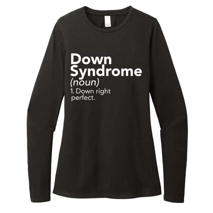 Down Syndrome Available Down Right Perfect Womens CVC Long Sleeve Shirt