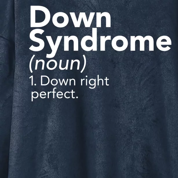 Down Syndrome Available Down Right Perfect Hooded Wearable Blanket