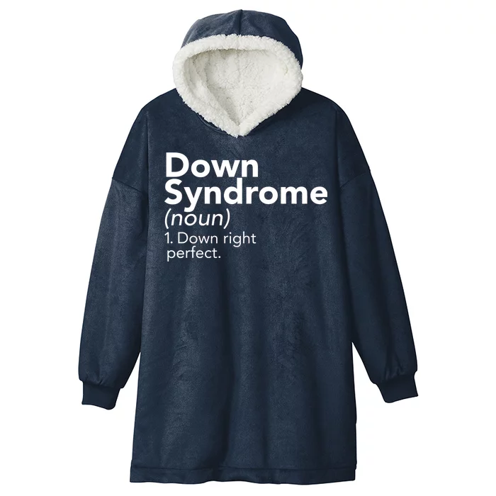 Down Syndrome Available Down Right Perfect Hooded Wearable Blanket