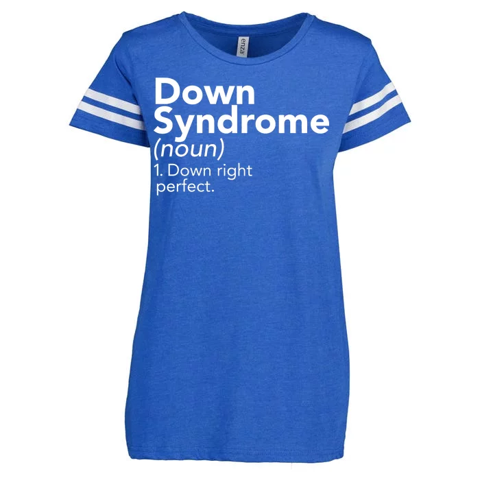 Down Syndrome Available Down Right Perfect Enza Ladies Jersey Football T-Shirt